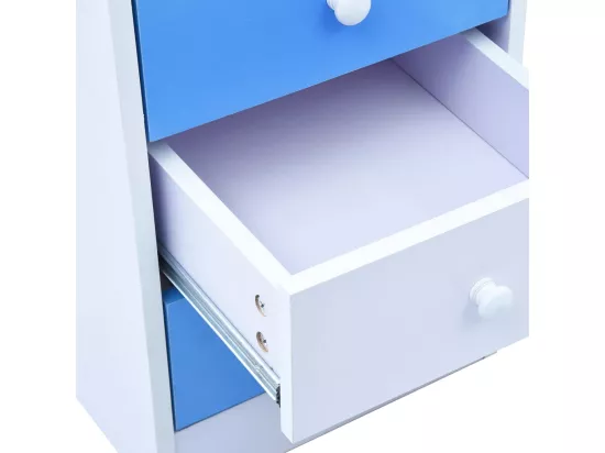 Bureau pour enfants Inclinable Bleu et blanc