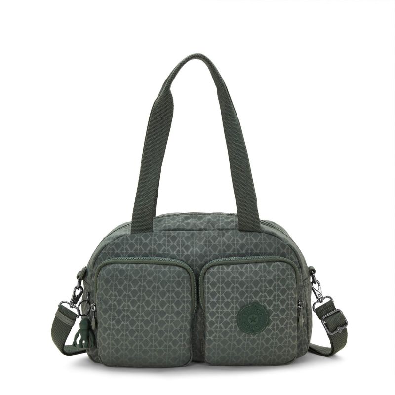 Sac épaule Cool Defea 33 cm Sign Green Embosse