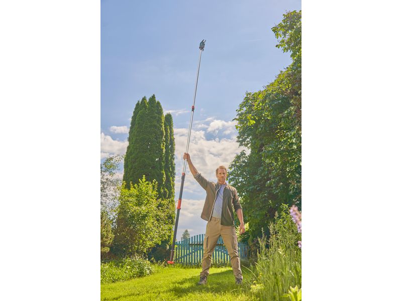 GARDENA Baumschere StarCut pro L Teleskop-Baumschneider mit abwickelbarem Schneidkopf für komfortables Schneiden in Höhen
