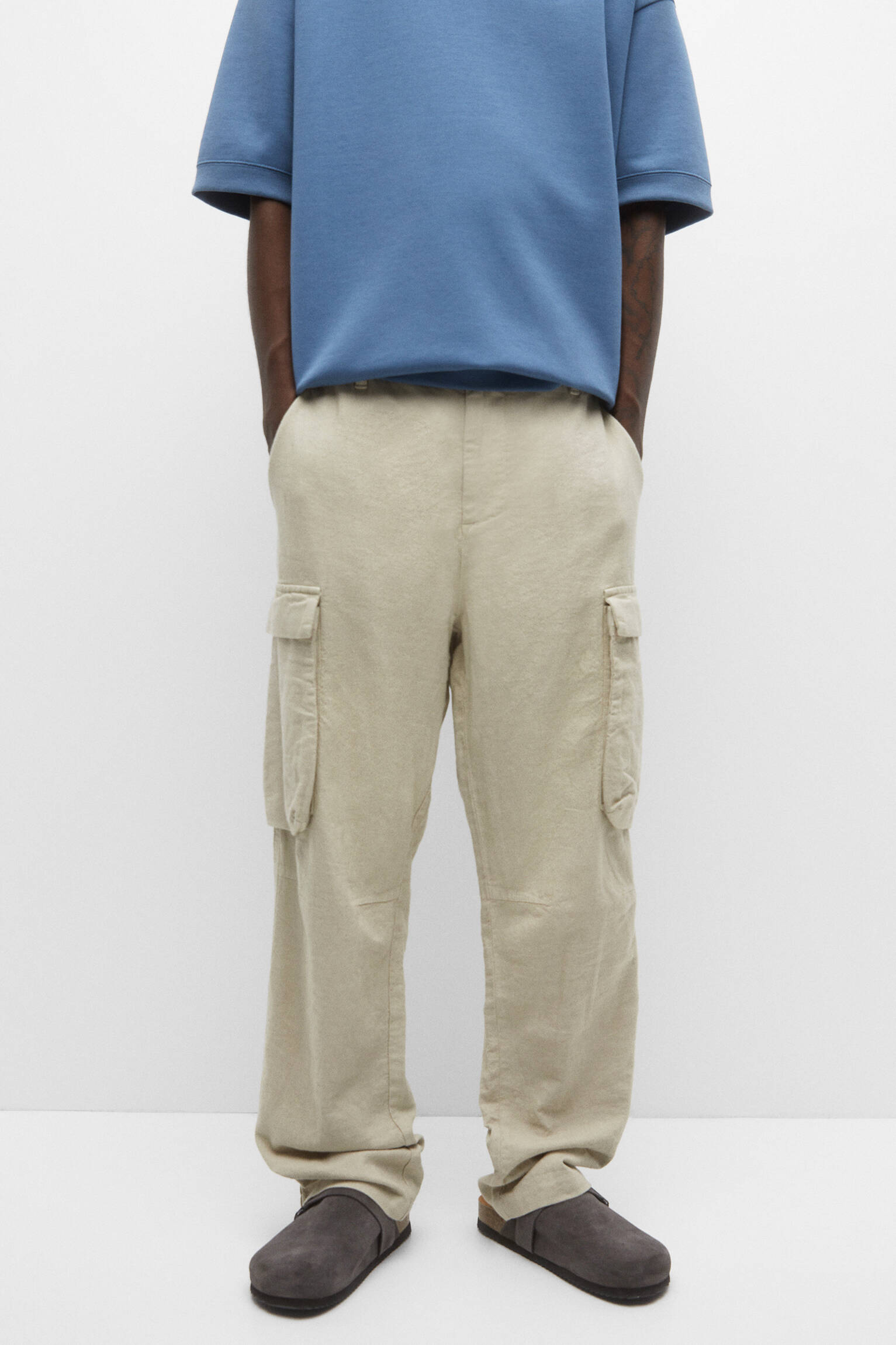 CALÇA CARGO - AREIA