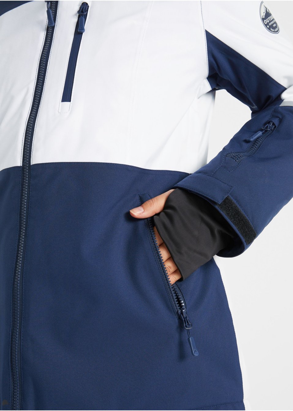 Veste de ski fonctionnelle à capuche, étanche