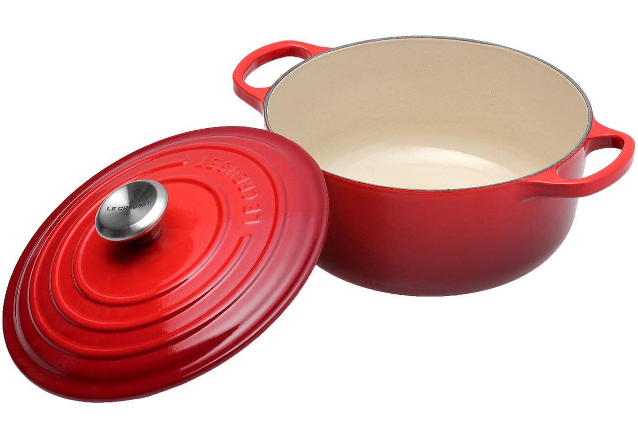 Le Creuset braadpan - cocotte 20cm, 2,4L rood
