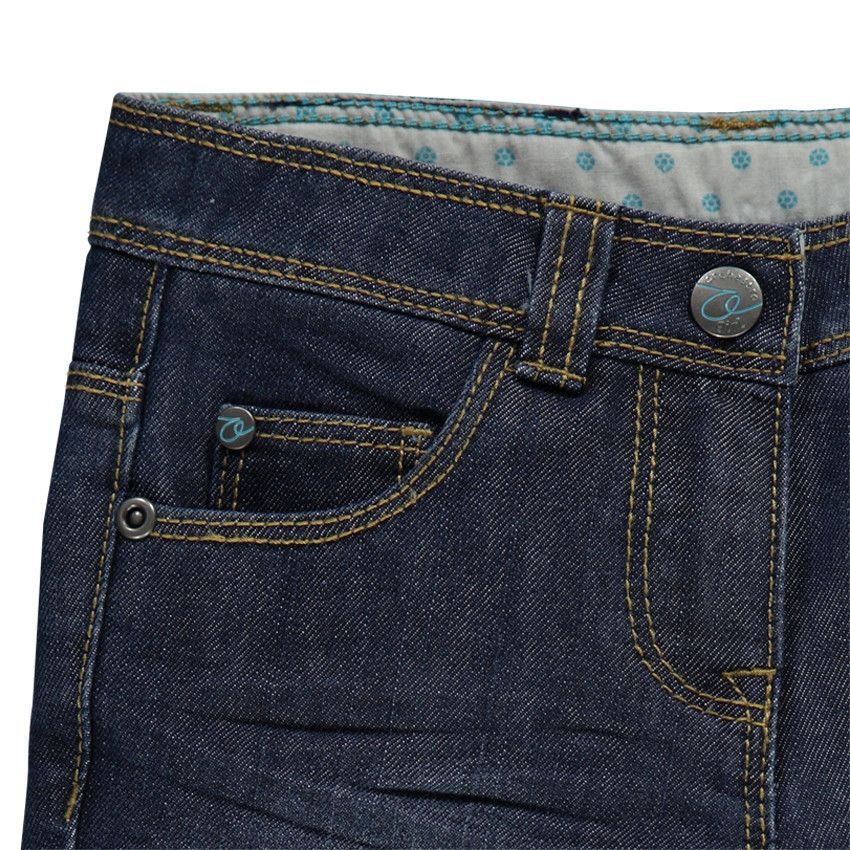 Jeans coupe droite effet used - Blue black
