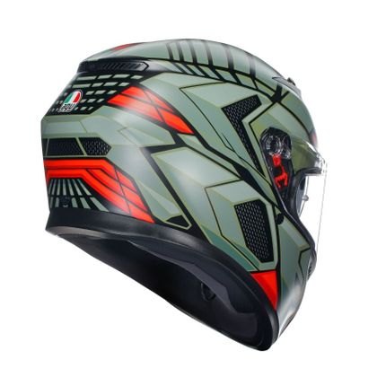 Casque AGV K3 - DECEPT MATT - Noir / Vert