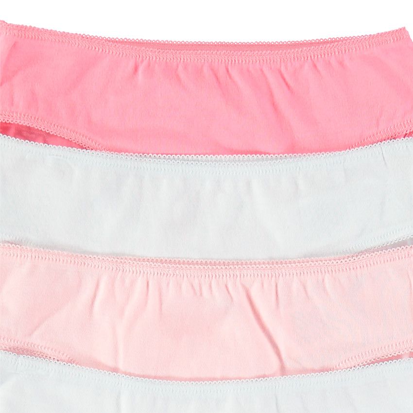 Lot de 7 culottes unies en coton - Blanc
