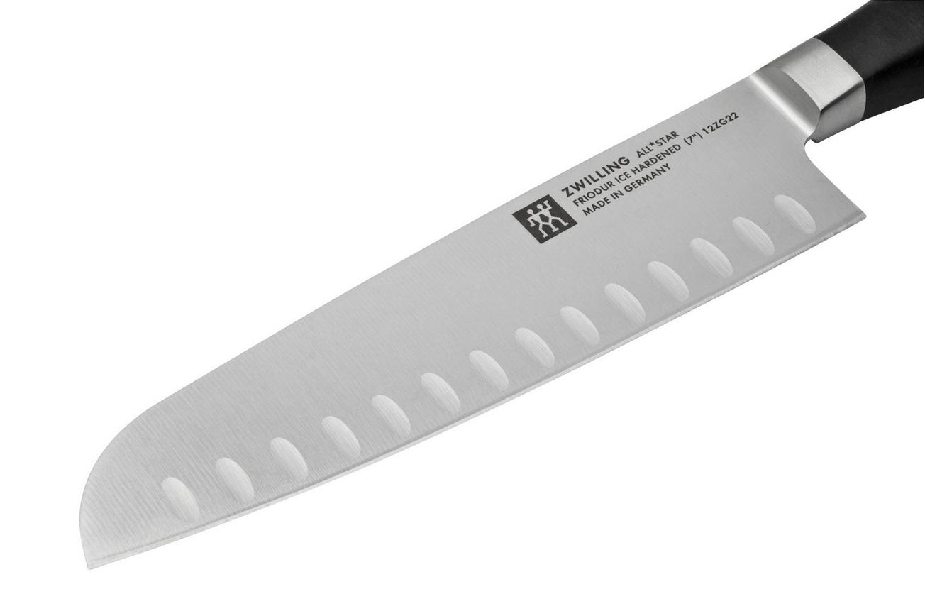 Zwilling All Star 1022780, 2-delige messenset, santoku en officemes, zilver