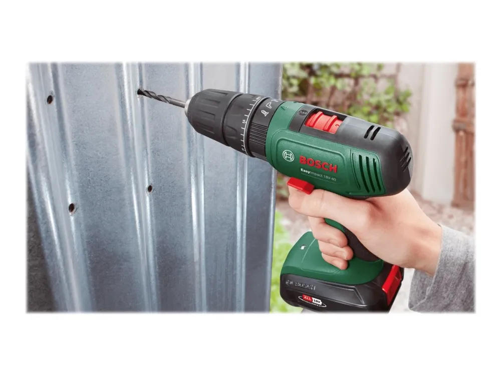 Bosch AKKUSLAGBOREMASKINE 18V-40 2X1,5AH S-BOX