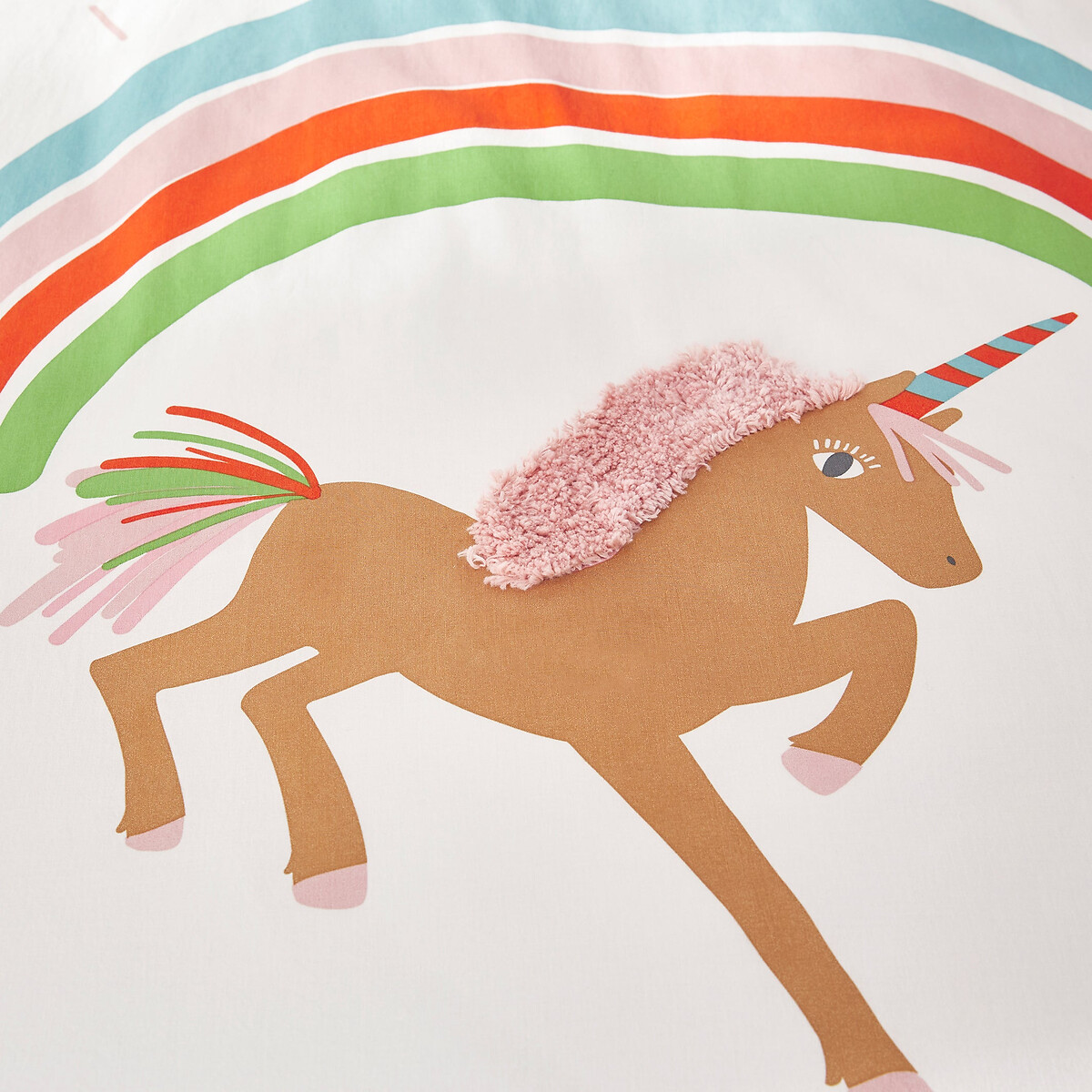 LA REDOUTE INTERIEURS<br>Capa de edredão em algodão orgânico, Licorne