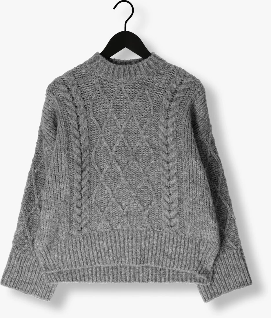 SECOND FEMALE grijze second female trui dia knit o-neck