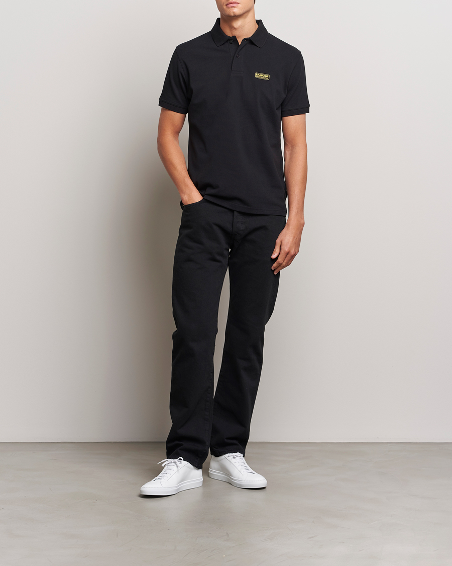 Barbour International Essential Polo Black
