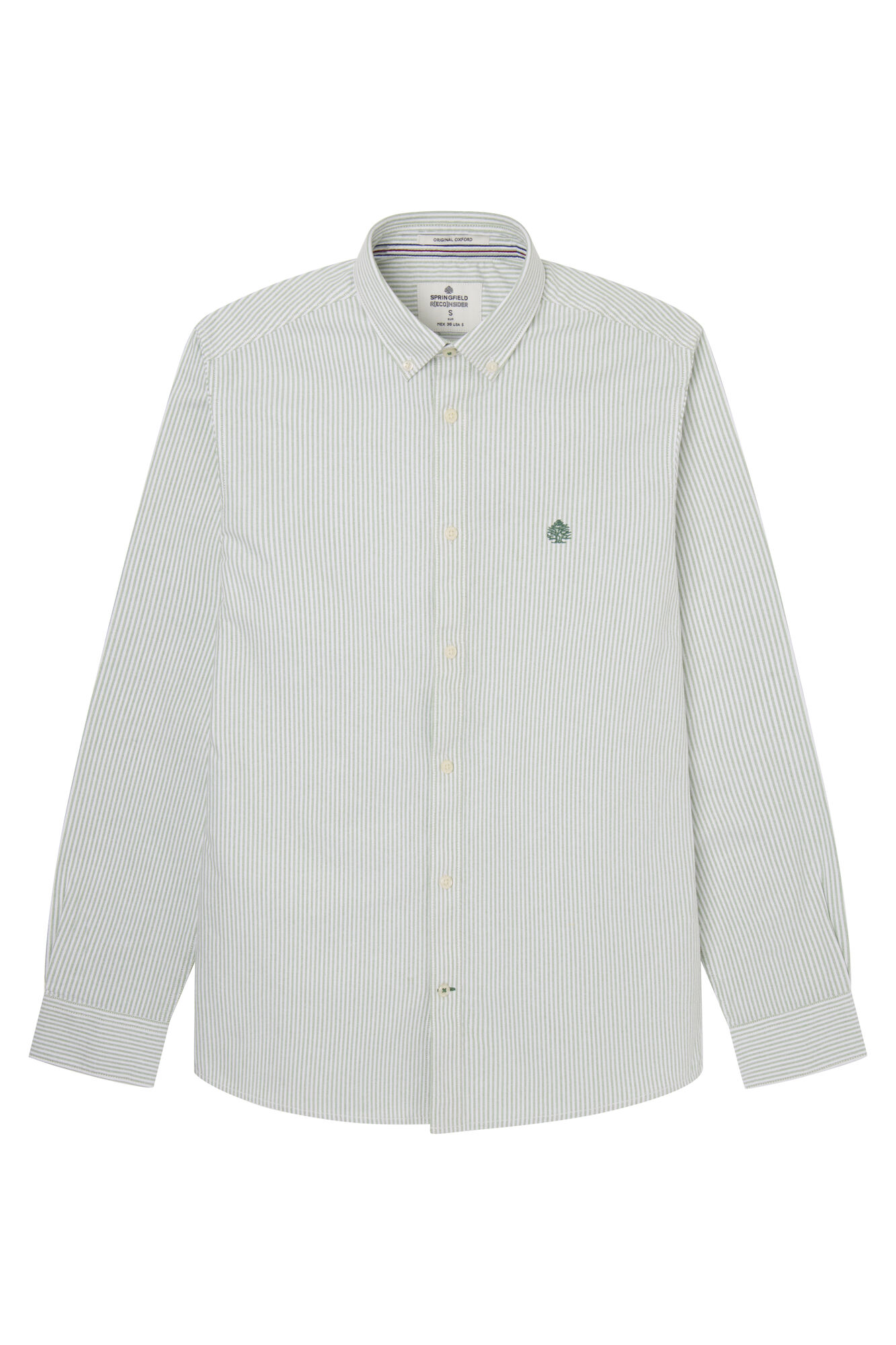 camisa polo oxford listrada