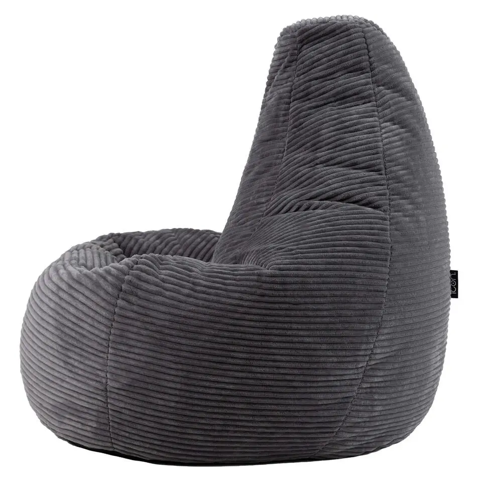 icon Zitzak Dalton - Corduroy Zitzak Volwassenen - Houtskool