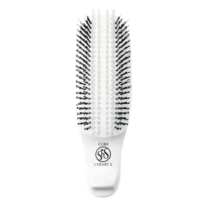S.Heart.S Brosse pour application de soins cheveux normaux ou épais Cure White