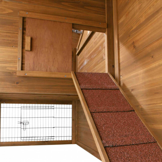Clapier en bois avec enclos et étage Natura Trixie