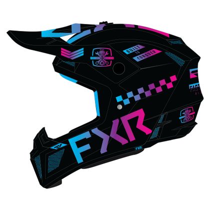 Casque cross FXR CLUTCH GLADIATOR 24 2024 - Noir / Bleu