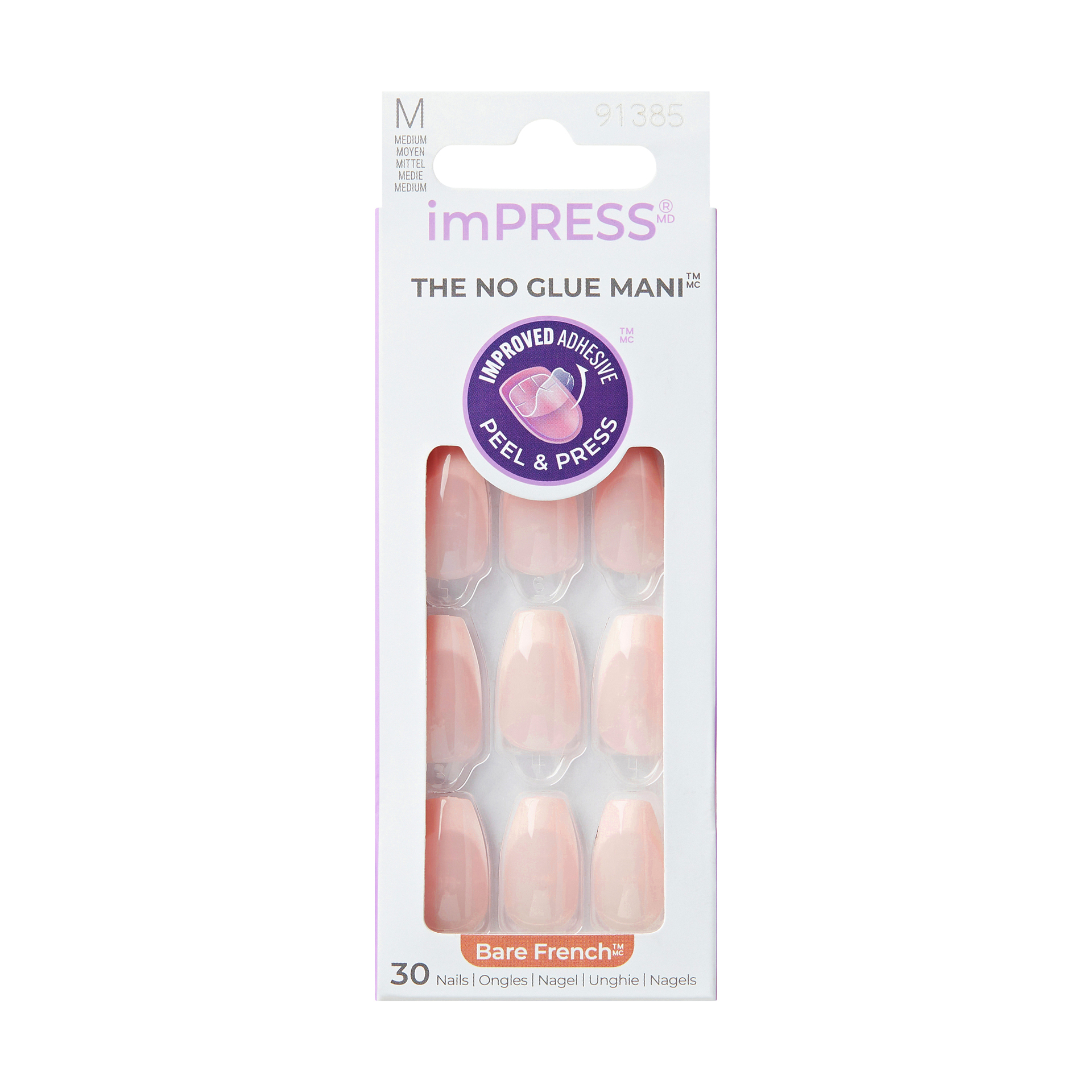 KISS imPRESS Nails Bare French Genuine