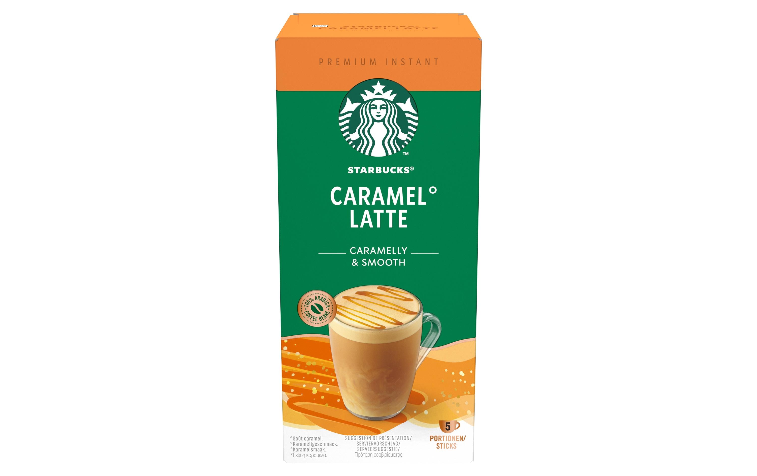 Instant Kaffee Caramel Latte 5 StückGetränkepulver mit löslichem Kaffee. Karamellgeschmack