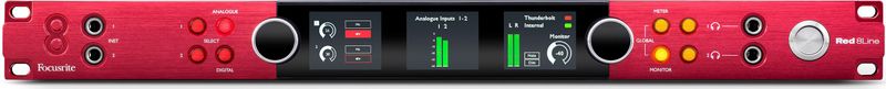 Focusrite - Red 8Line - Audio Interface - 1U Rack - Thunderbolt 3 - Dante Audio-over-IP
