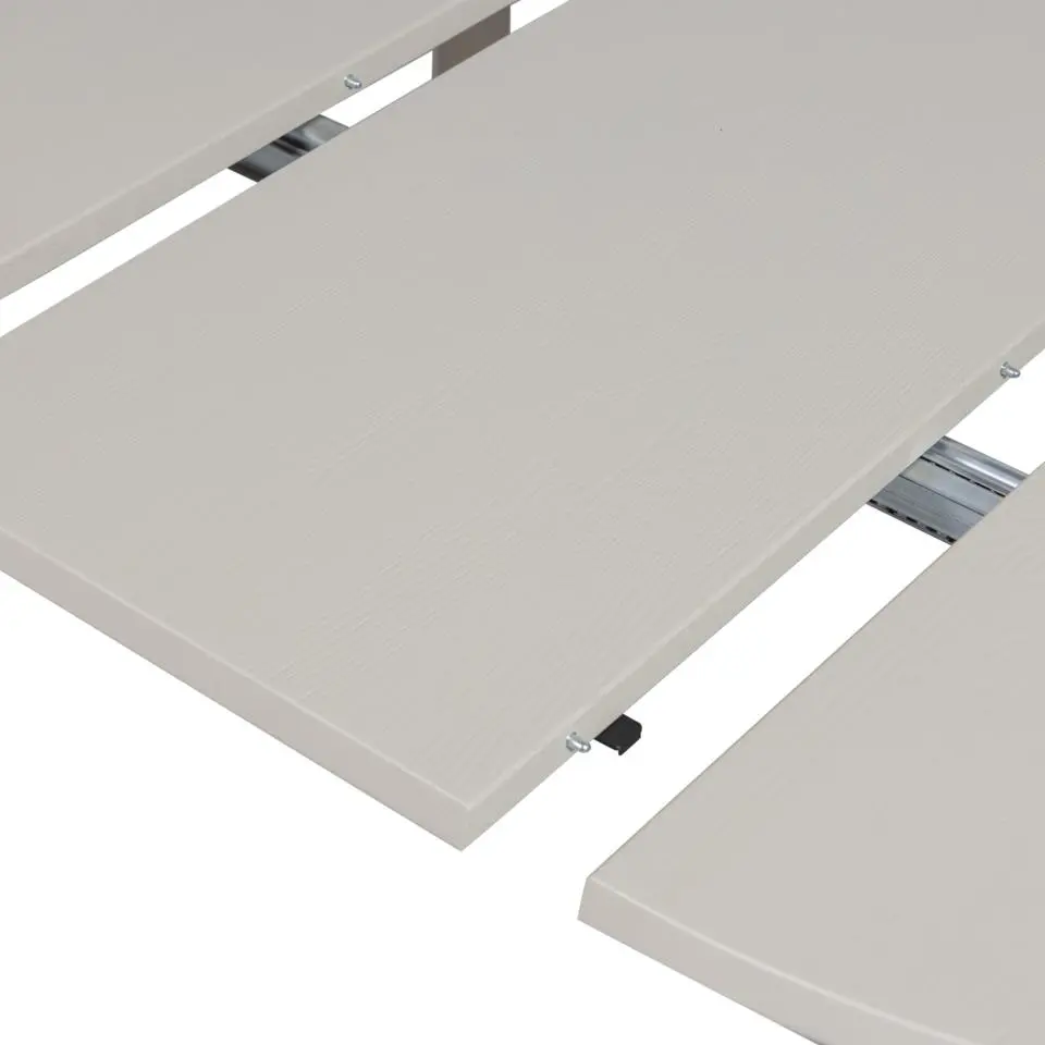 WOOOD Janne Uitschuifbare Eettafel Rond 120Ø cm - Eiken - Dakargrau