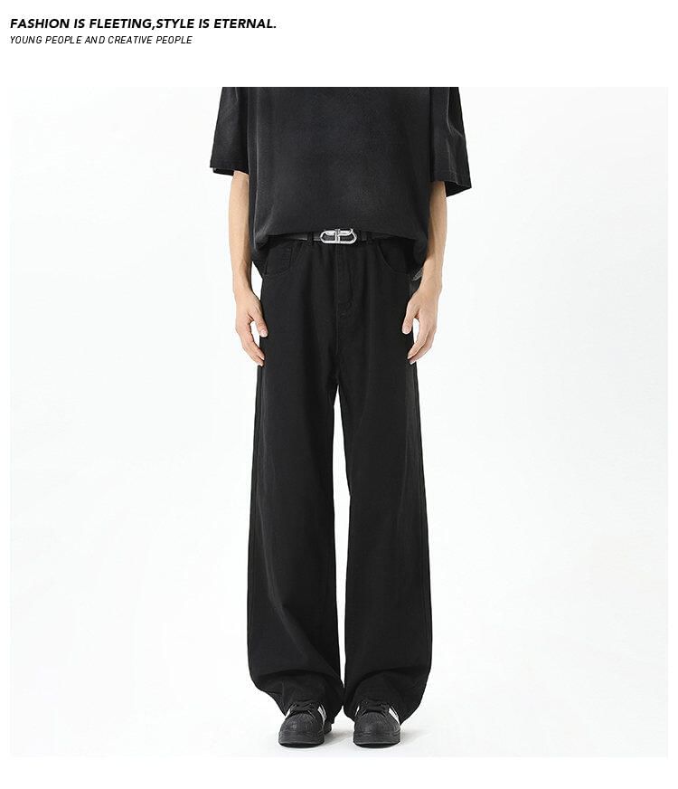 Bay Go Mall - Halfhoge effen rechte broek