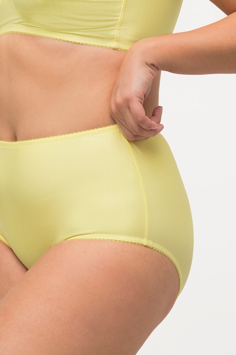 Midislips, 2er-Pack, Nadelstreifen, höher geschnitten