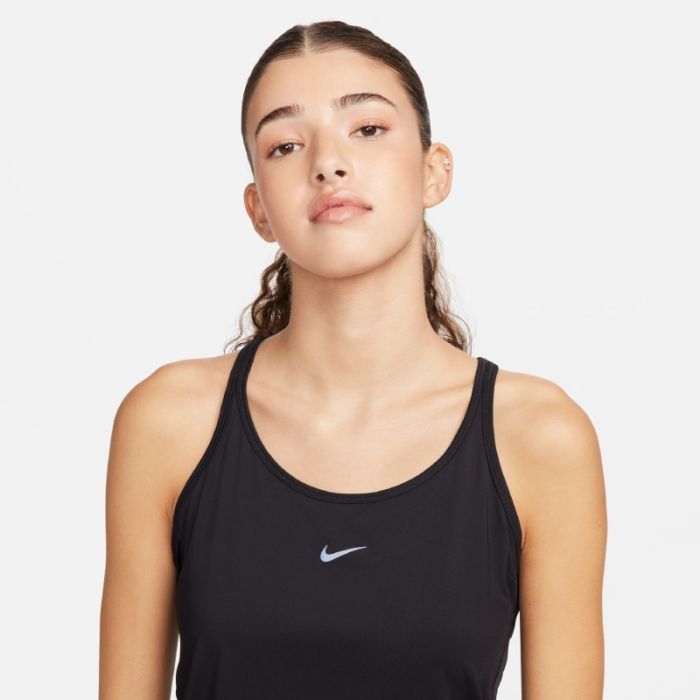 Nike Dame Singletter One Dri-Fit Classic Strappy Tank Top Sort