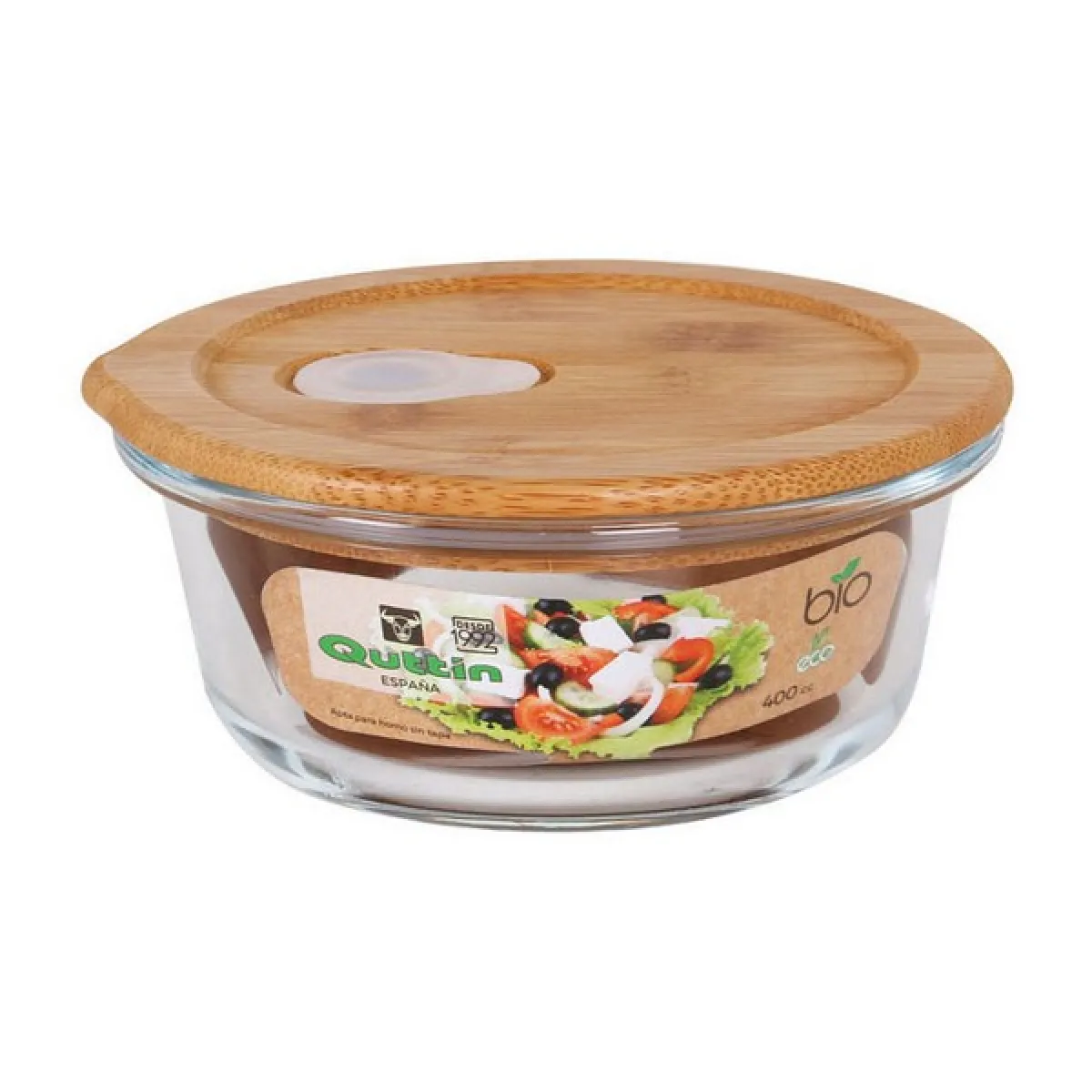 Panier-repas rond avec couvercle Quttin