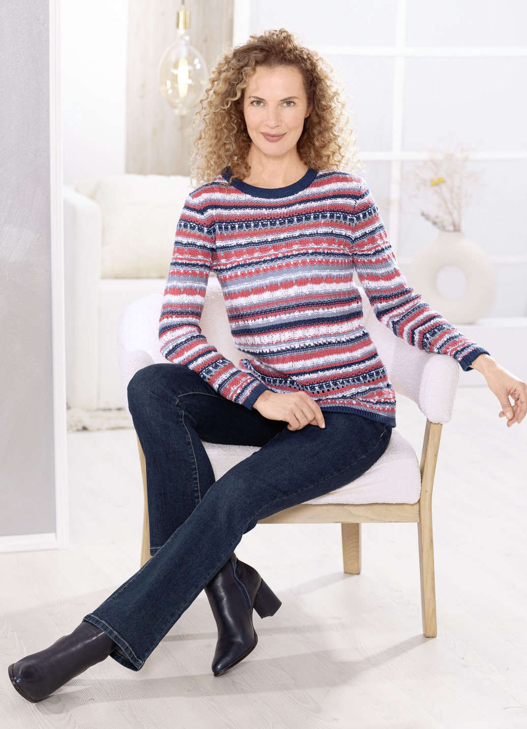 Jeans mit leicht ausgestellter Beinweite
