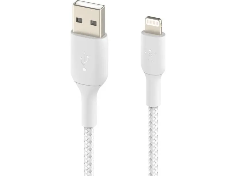 Belkin BoostCharge - Lightning-kabel - Lightning han til USB han - 1 m - hvid