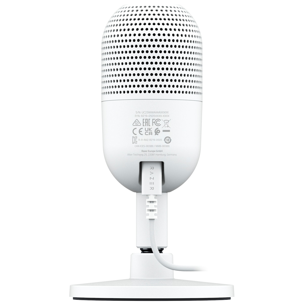 Razer Seiren V3 Mini gamingmikrofon (hvit)