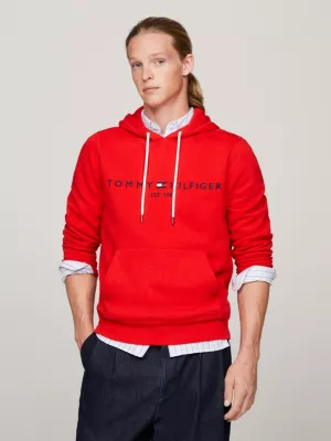 Moletom com capuz e modelagem regular com logo