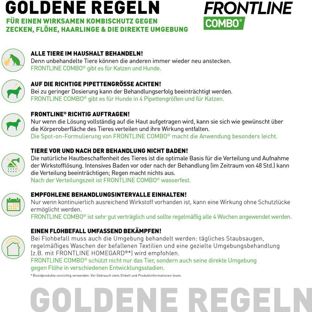FRONTLINE COMBO® Spot on gegen Flöhe und Zecken Hund M 10-20kg