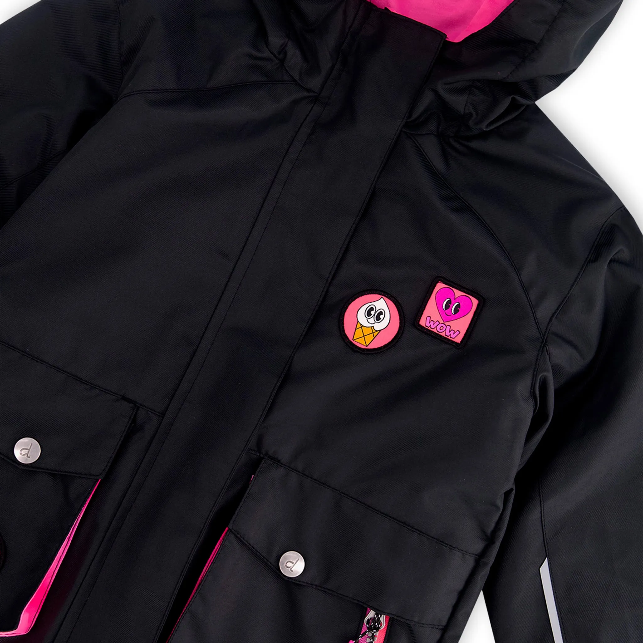 Deux par Deux Ensemble Extérieur 3-en-1 Fuschia 3-6ans