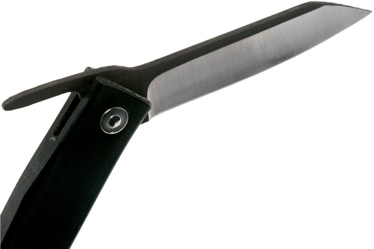 Ohta FK7 Higonokami-zakmes, Black Canvas Micarta