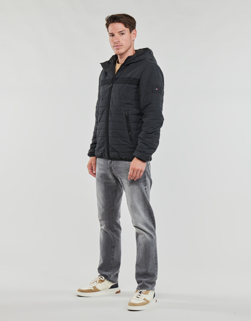 Tommy Hilfiger - GMD PADDED HOODED JACKET - Noir