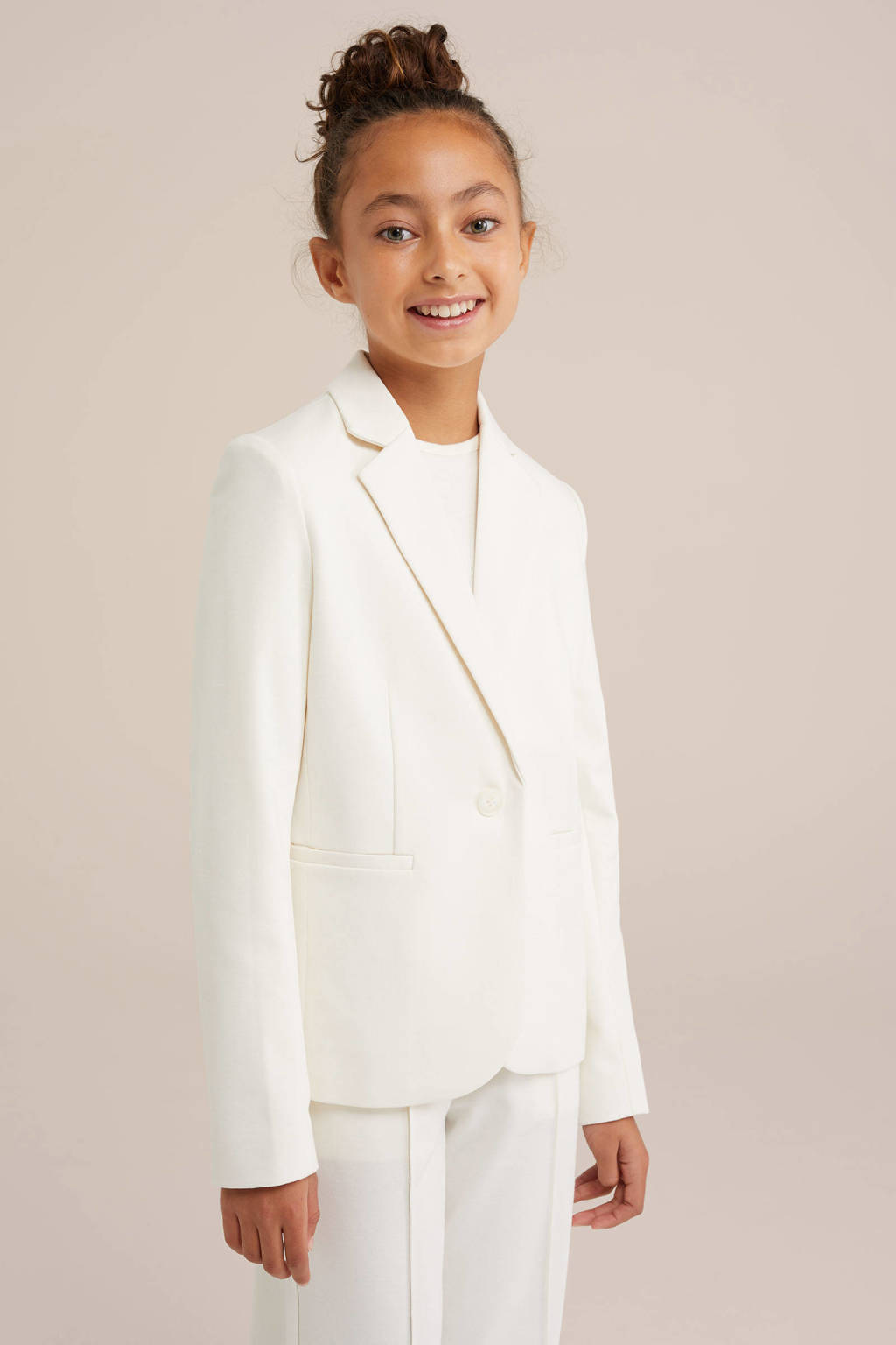 WE Fashion regular fit blazer wit
