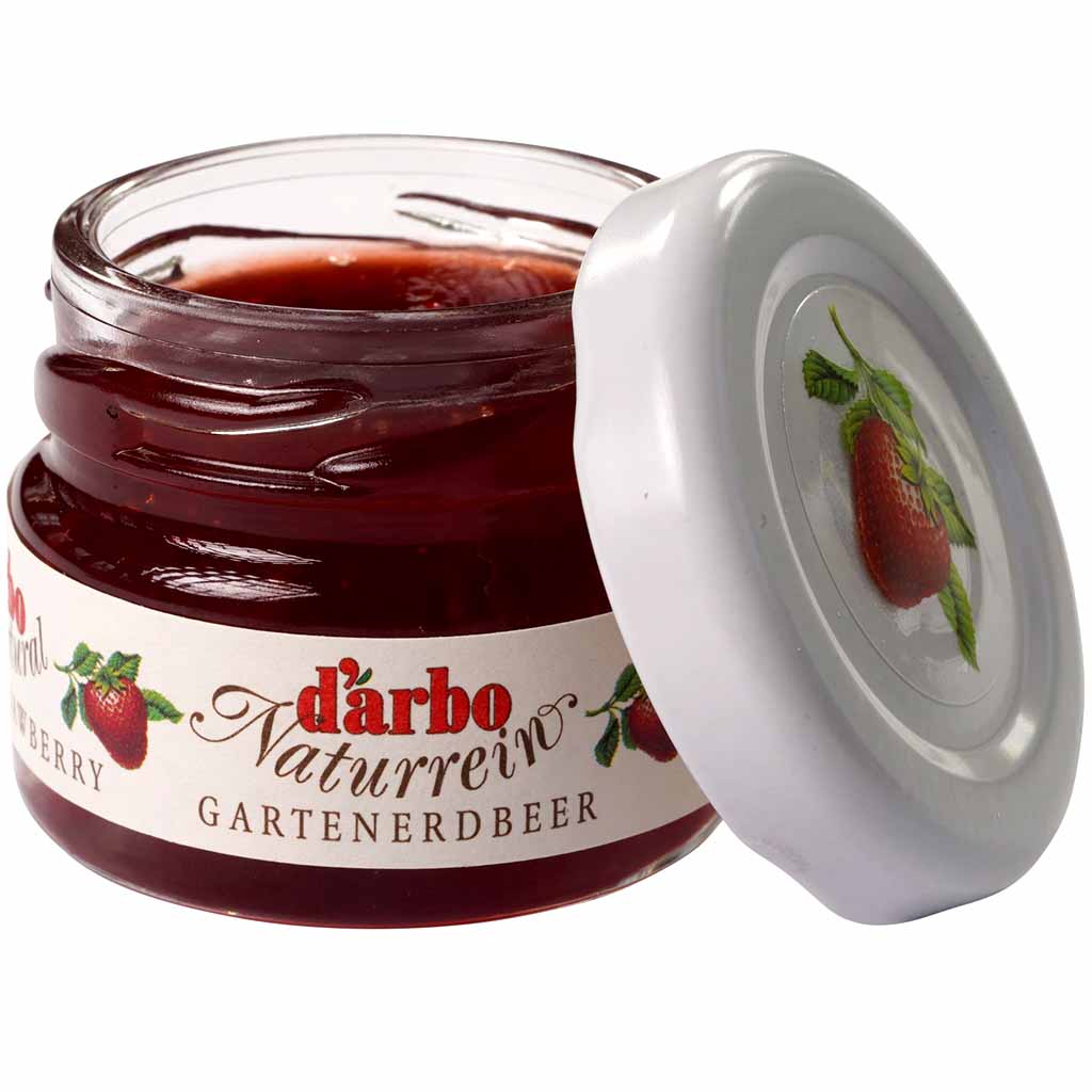 Darbo Naturrein Konfitüre extra Erdbeeren Minigläser 60x28g=1680g MHD:10.10.26
