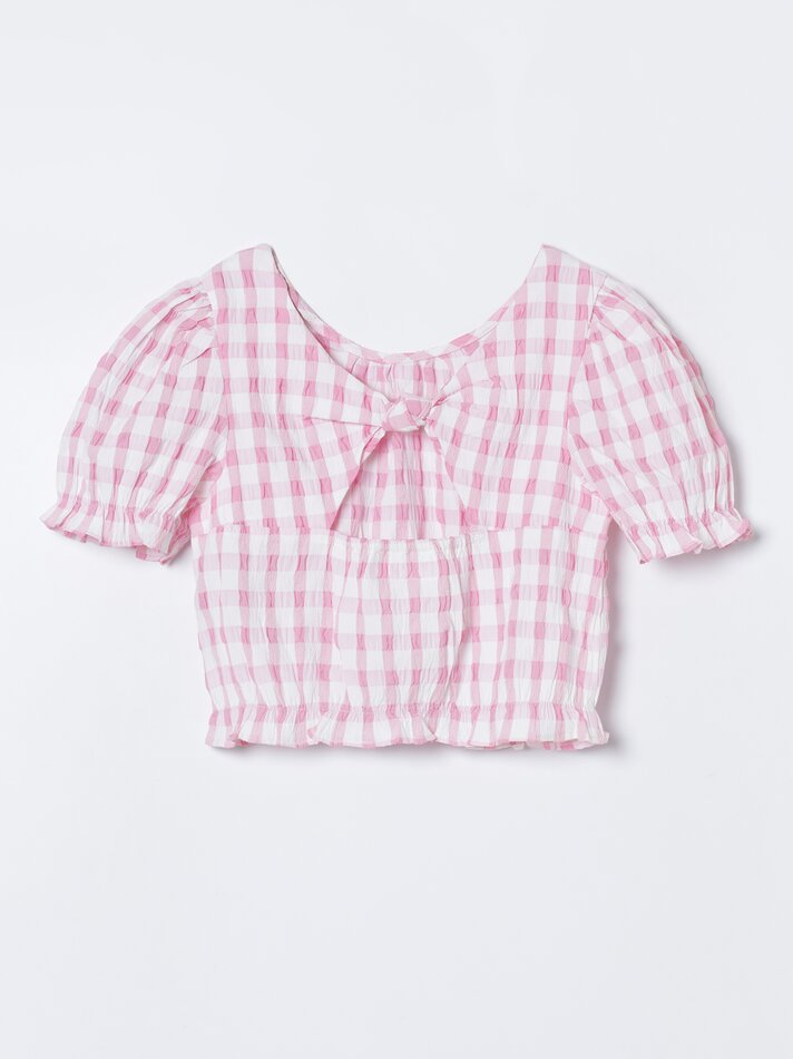 Blusa estampada - Rosa chiclete
