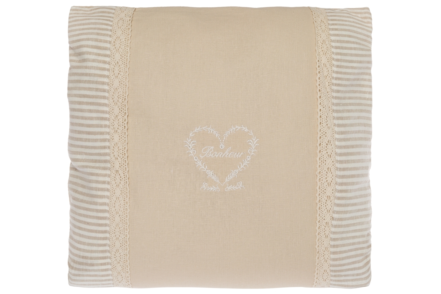 Sitzkissen BONHEUR BIG - creme - 40x40 cm