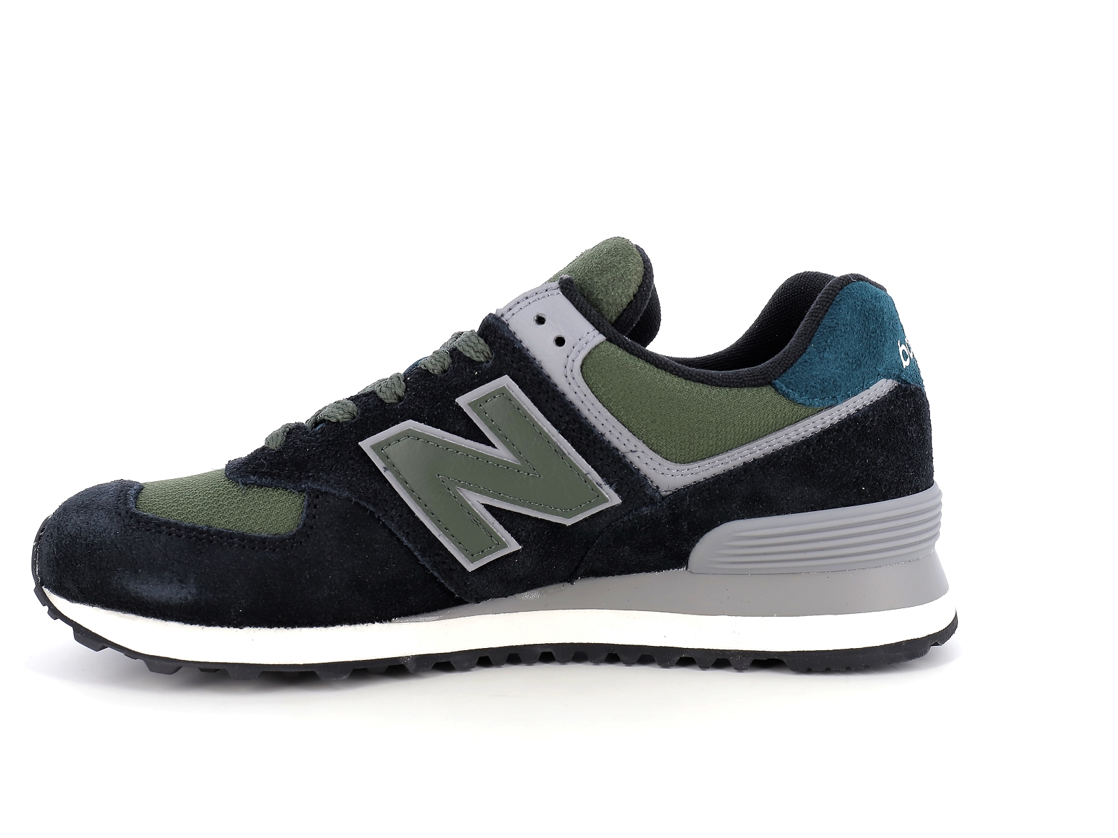 New balance a-U574KBG Matières combinées Marine-Vert