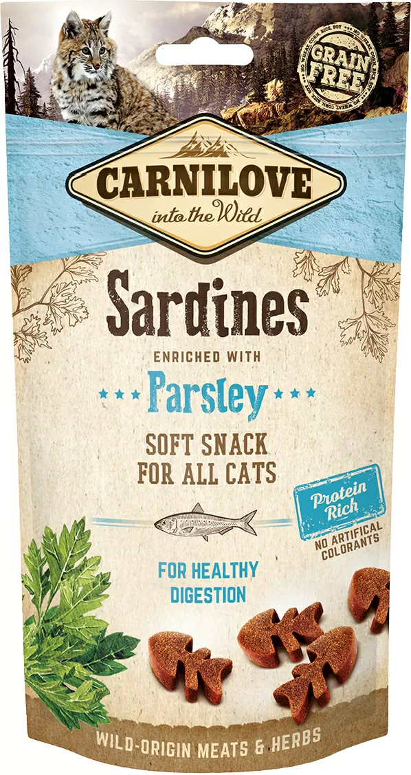 Carnilove Cat Semi Moist Snack Sardiner - 50 g