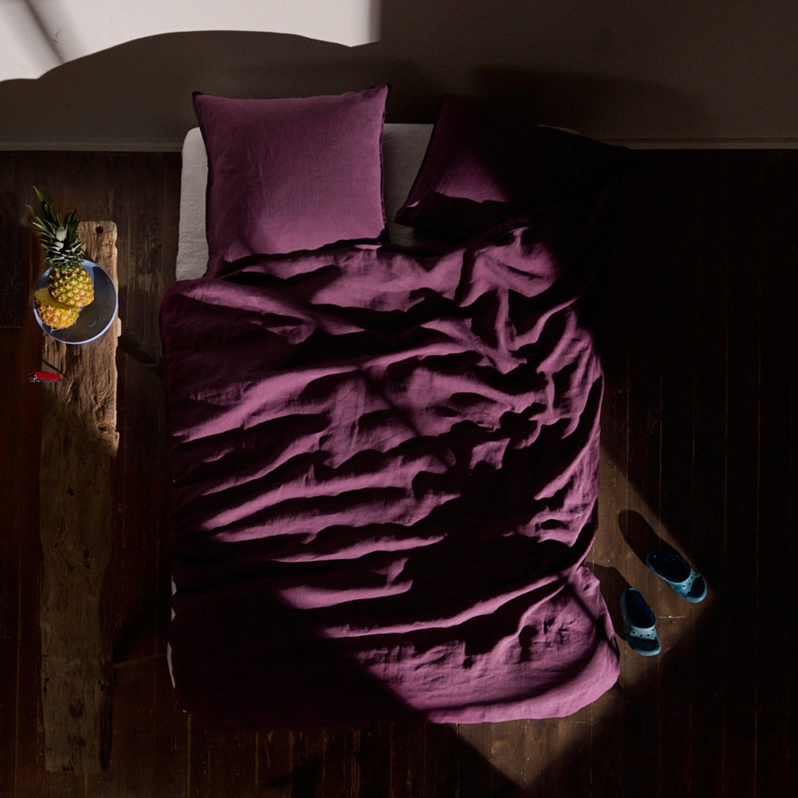 Duvetbezug Linus uni plum