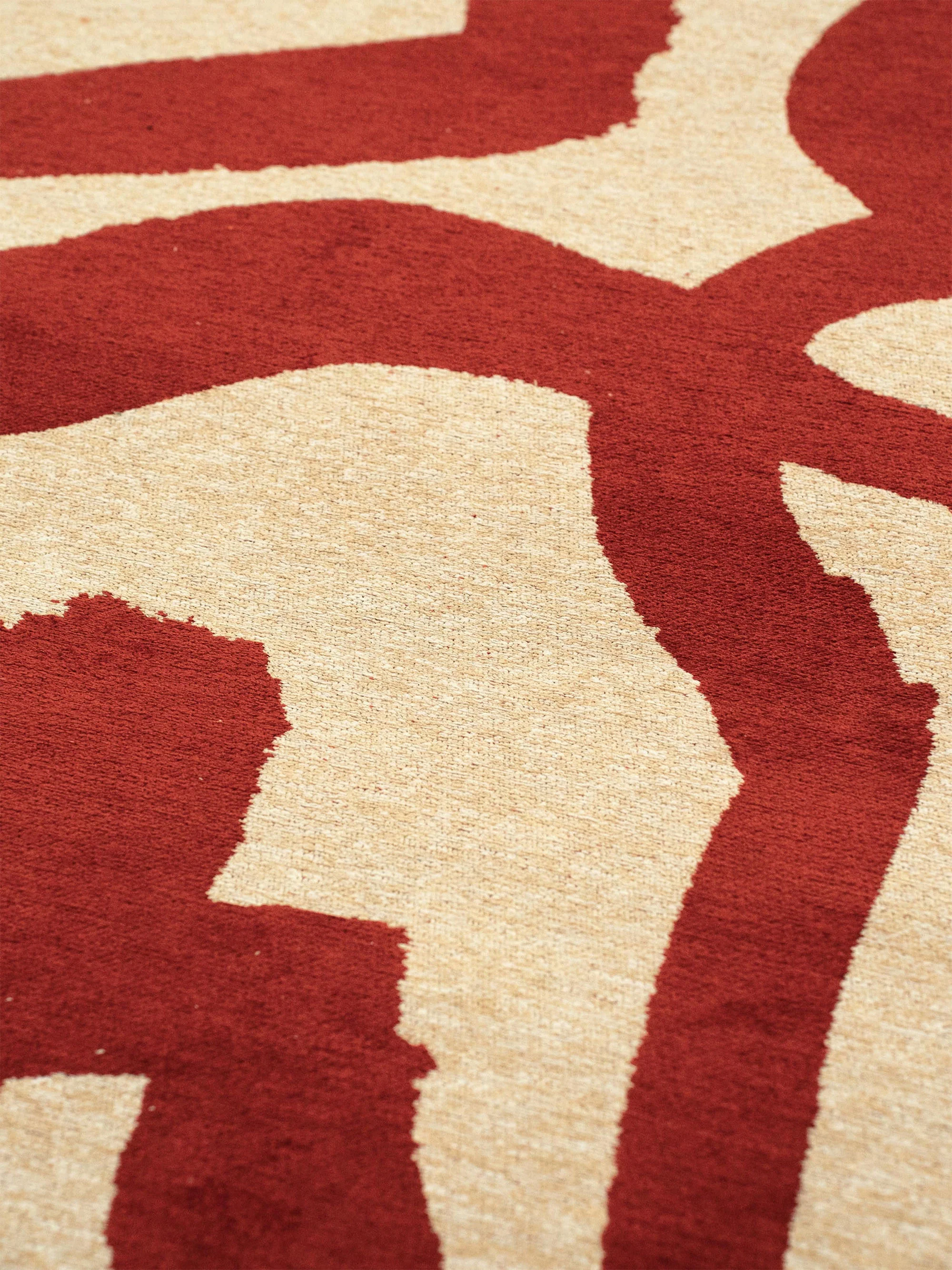 Wasbaar jacquard in- & outdoor vloerkleed Ribbon