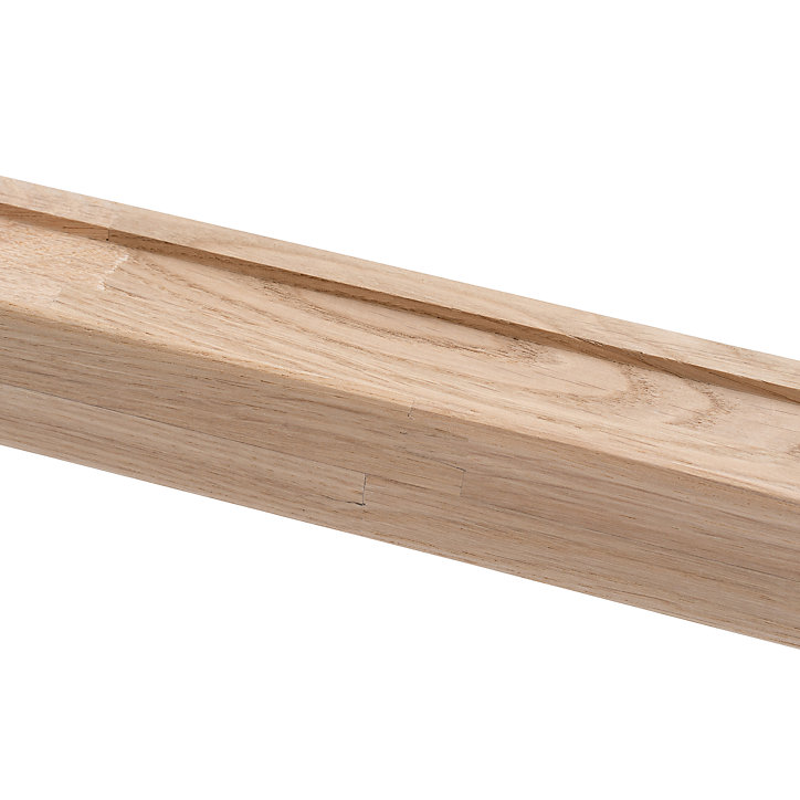 Rampe carrée pour escalier FORTIA naturel chêne