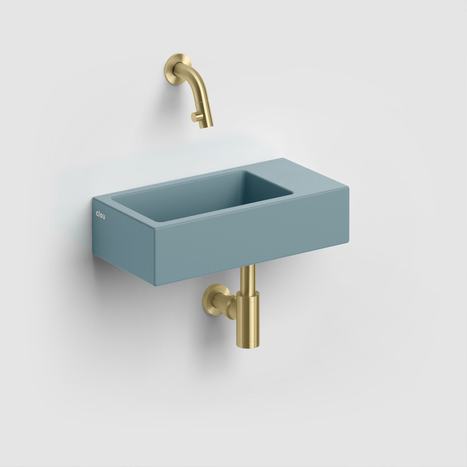 Clou Mini Suk fonteinsifon messing geborsteld PVD