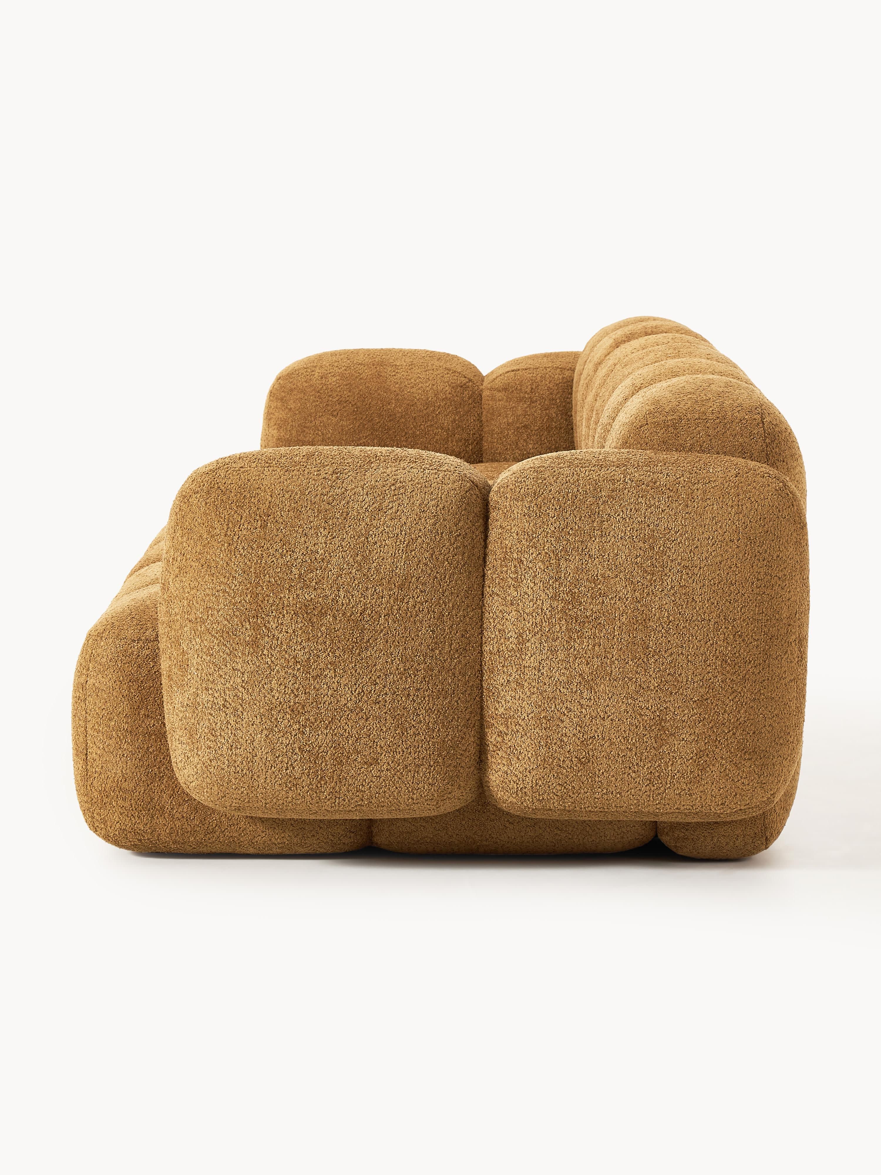 Modulaire bank Tayla (4-zits) van teddy bouclé