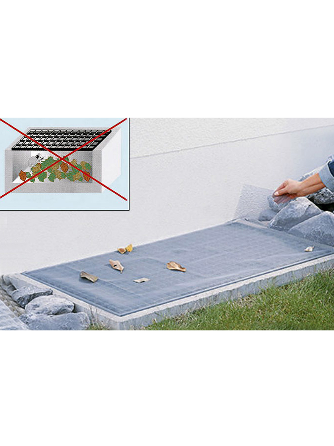 Filet de protection soupirail