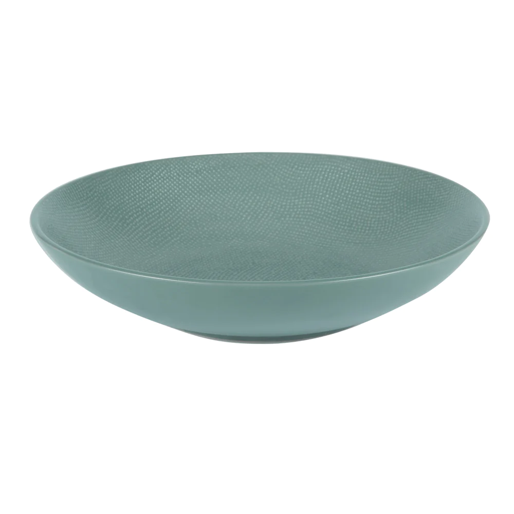 Grande assiette creuse Vésuvio bleu 25 cm (lot de 6) Table passion