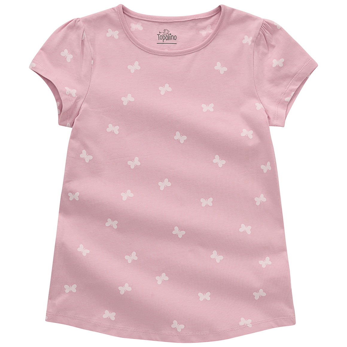 Topolino Mädchen T-Shirt mit Schmetterling-Allover rosa