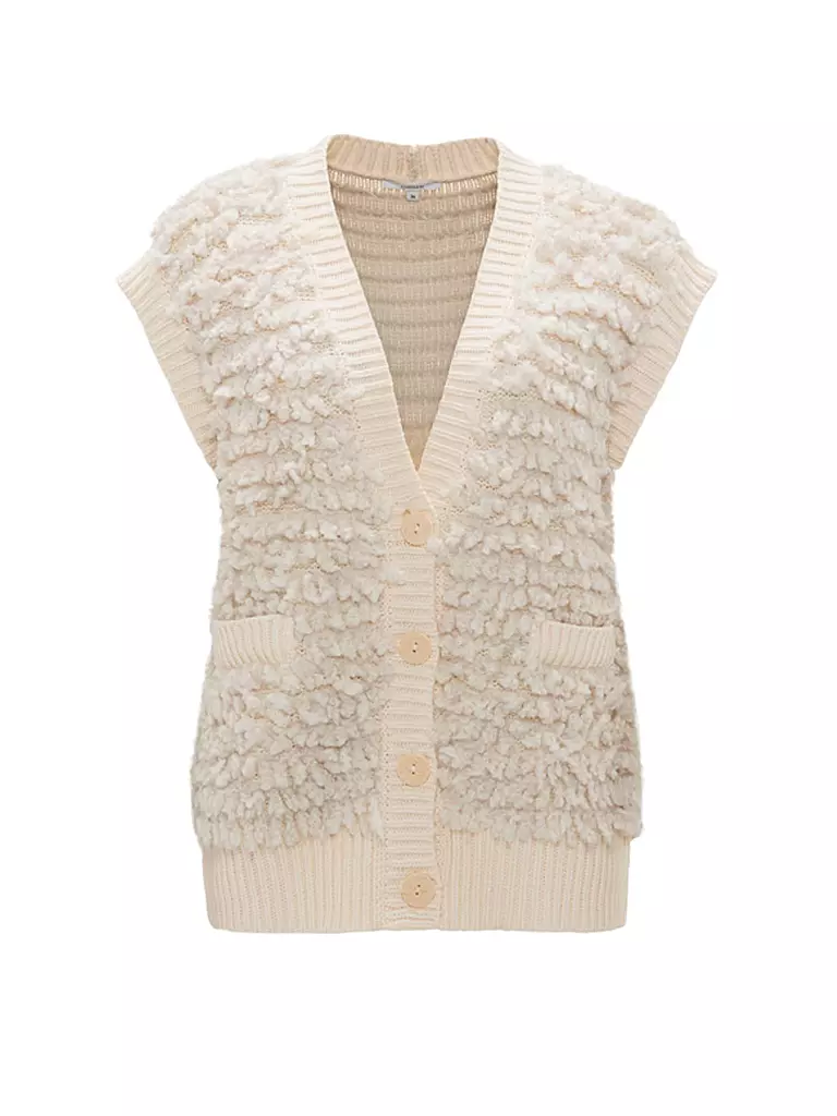 OPUS Strickjacke DELUDA creme